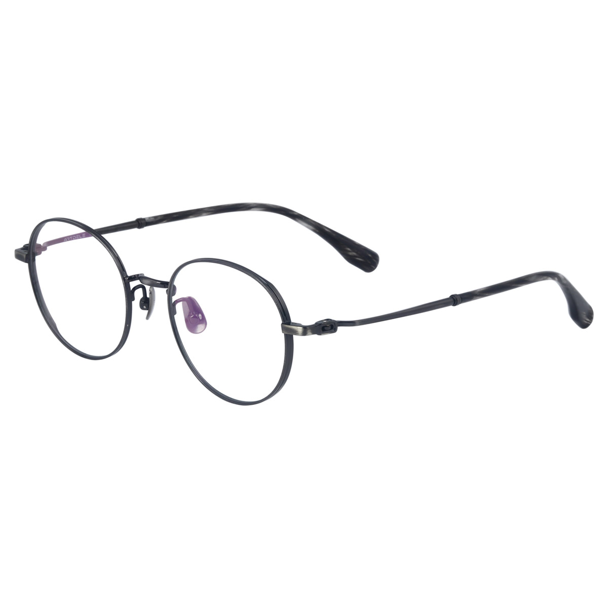 Ochelari optici din titan pur cu cadru rotund ultraușor OEM Ochelari optici din titan pur cu cadru rotund ultraușor OEM