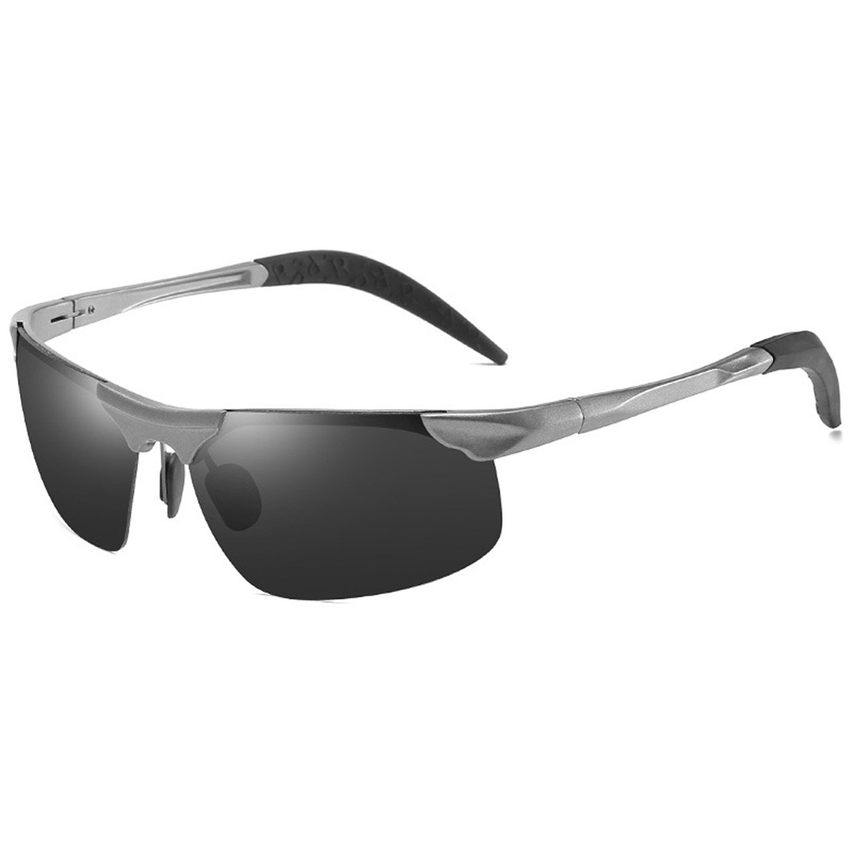Ochelari de soare metalici pentru ciclism cu jumătate de cadru din aluminiu-magneziu Ochelari de soare metalici pentru ciclism cu jumătate de cadru din aluminiu-magneziu