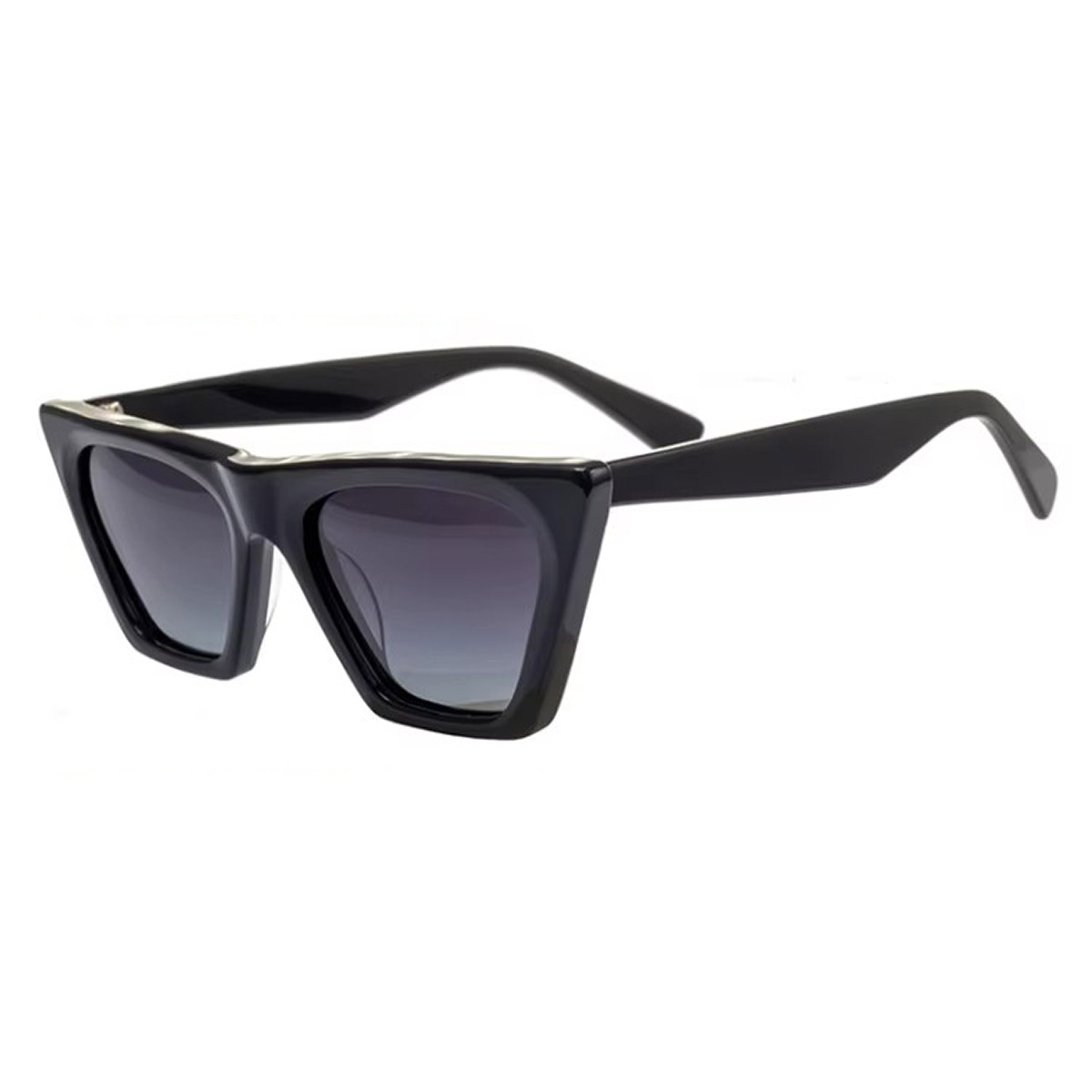 Ochelari de soare din acetat cu lentile din nailon cu rame mat din acetat Ochelari de soare din acetat cu lentile din nailon cu rame mat din acetat