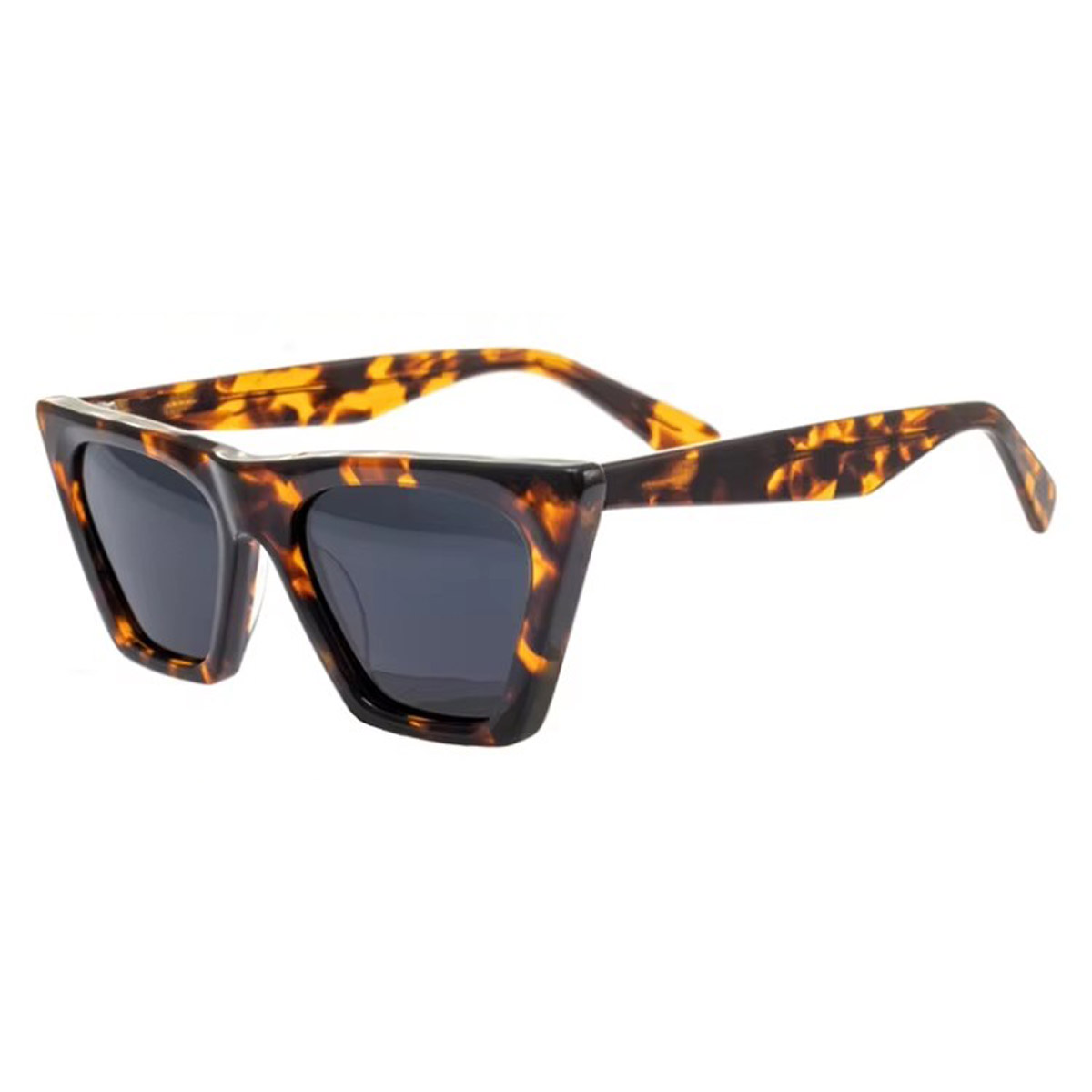 Ochelari de soare din acetat cu lentile din nailon cu rame mat din acetat Ochelari de soare din acetat cu lentile din nailon cu rame mat din acetat
