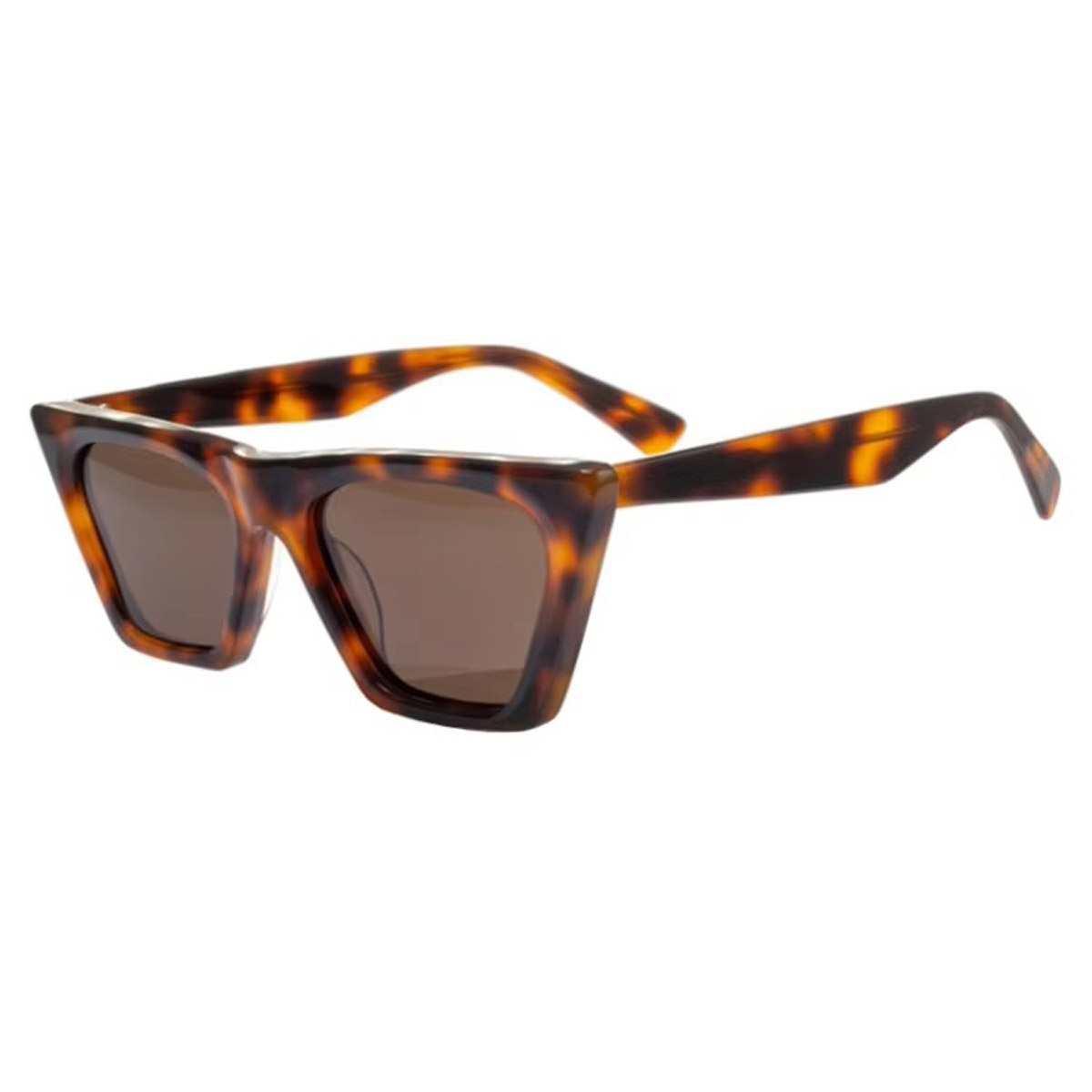 Ochelari de soare din acetat cu lentile din nailon cu rame mat din acetat Ochelari de soare din acetat cu lentile din nailon cu rame mat din acetat