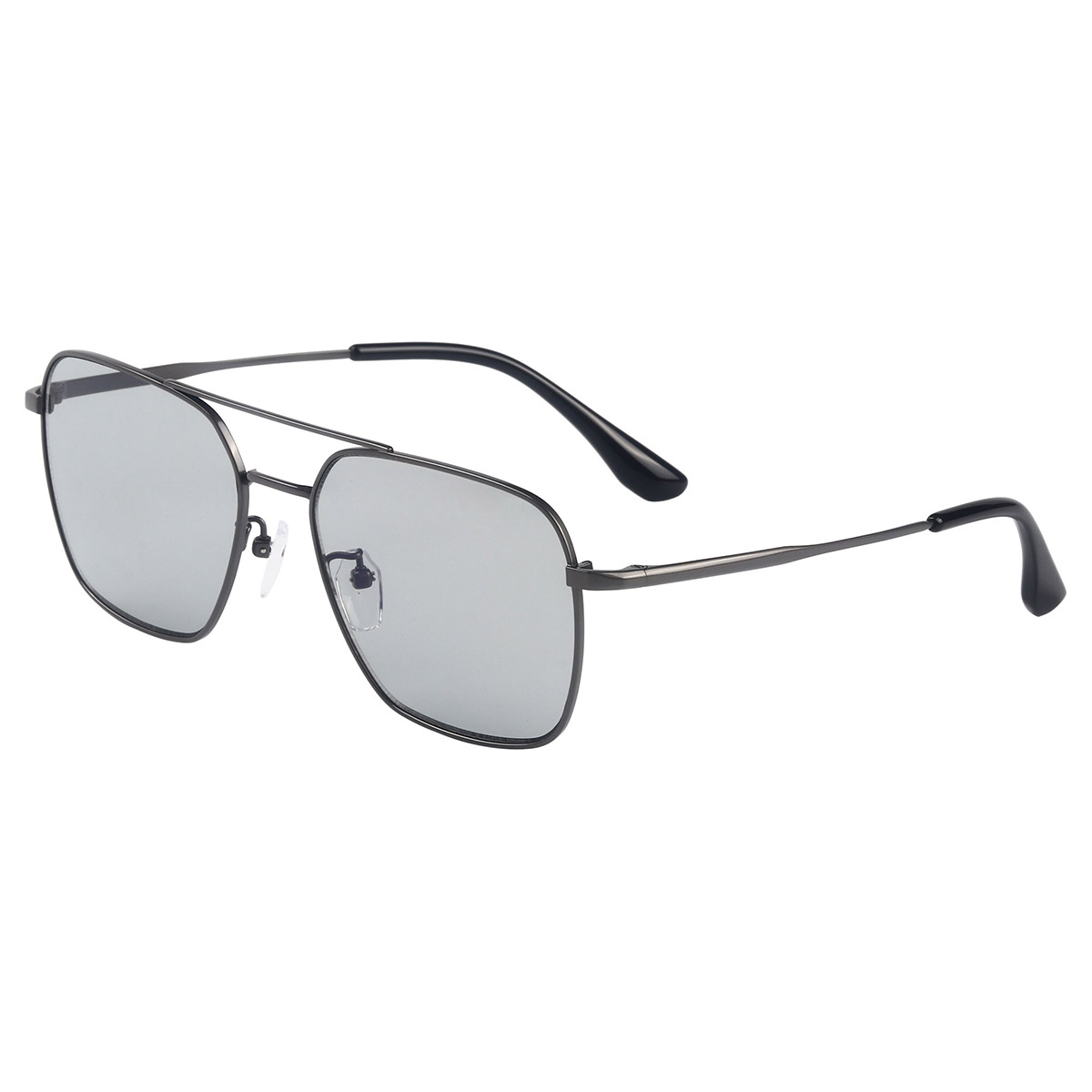 Ochelari de soare din metal cu lentile fotocromatice cu rama patrata