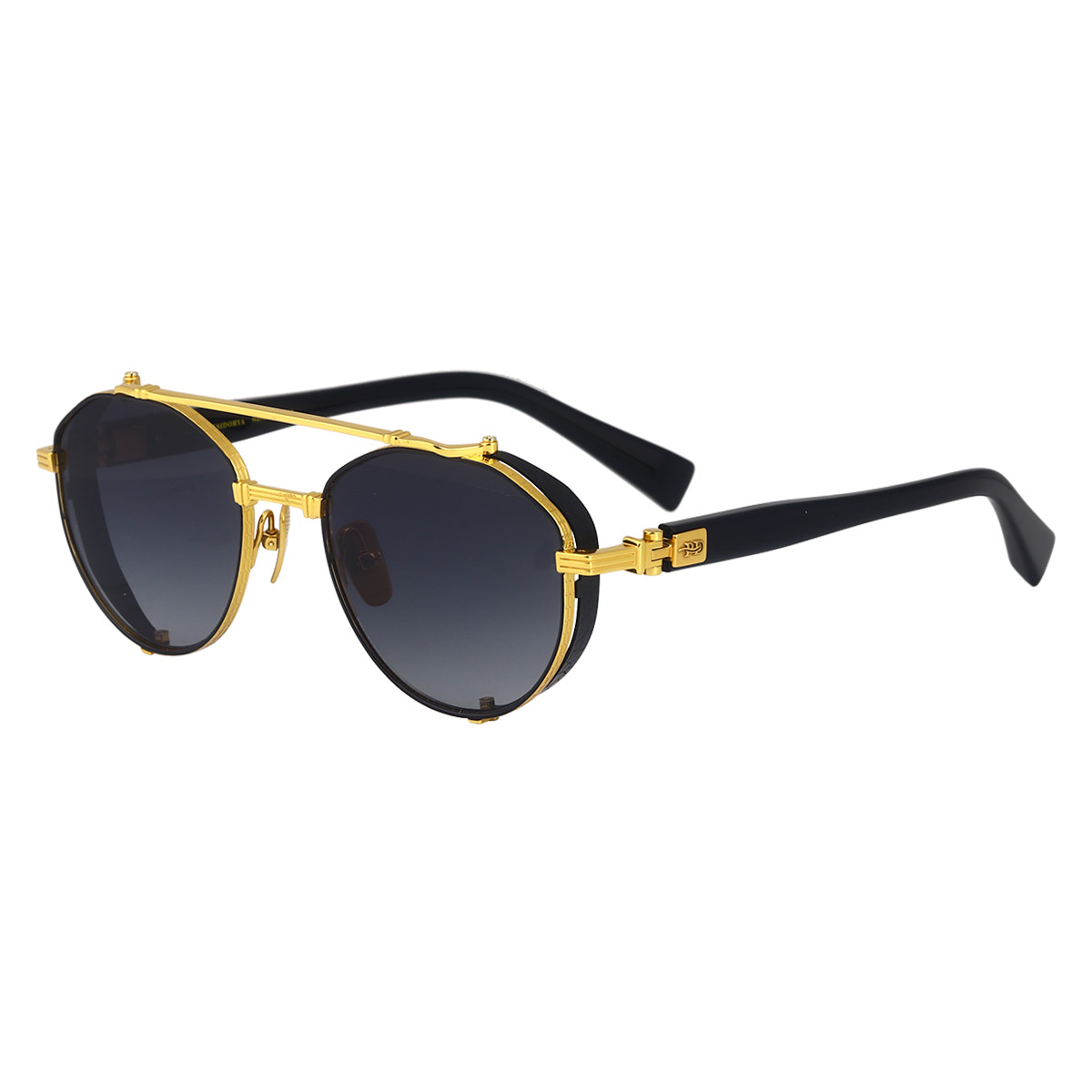 Ochelari de soare din titan pur cu cadru oval retro, rezistenti la impact