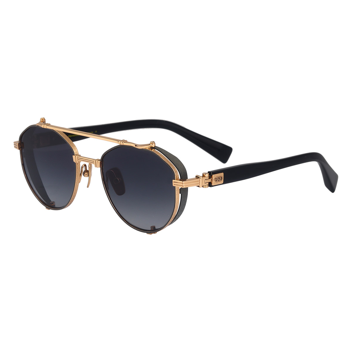 Ochelari de soare din titan pur cu cadru oval retro, rezistenti la impact Ochelari de soare din titan pur cu cadru oval retro, rezistenti la impact