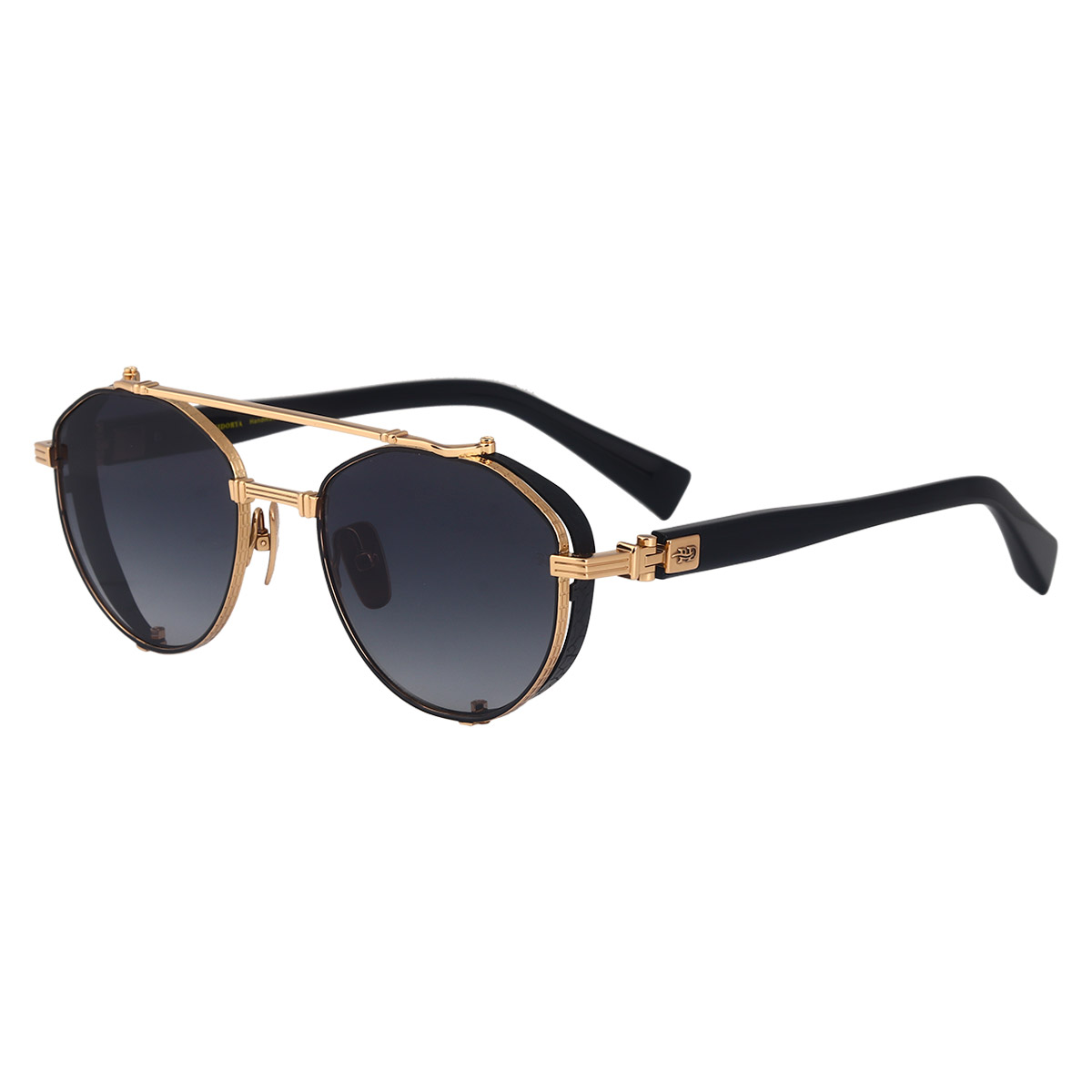 Ochelari de soare din titan pur cu cadru oval retro, rezistenti la impact Ochelari de soare din titan pur cu cadru oval retro, rezistenti la impact