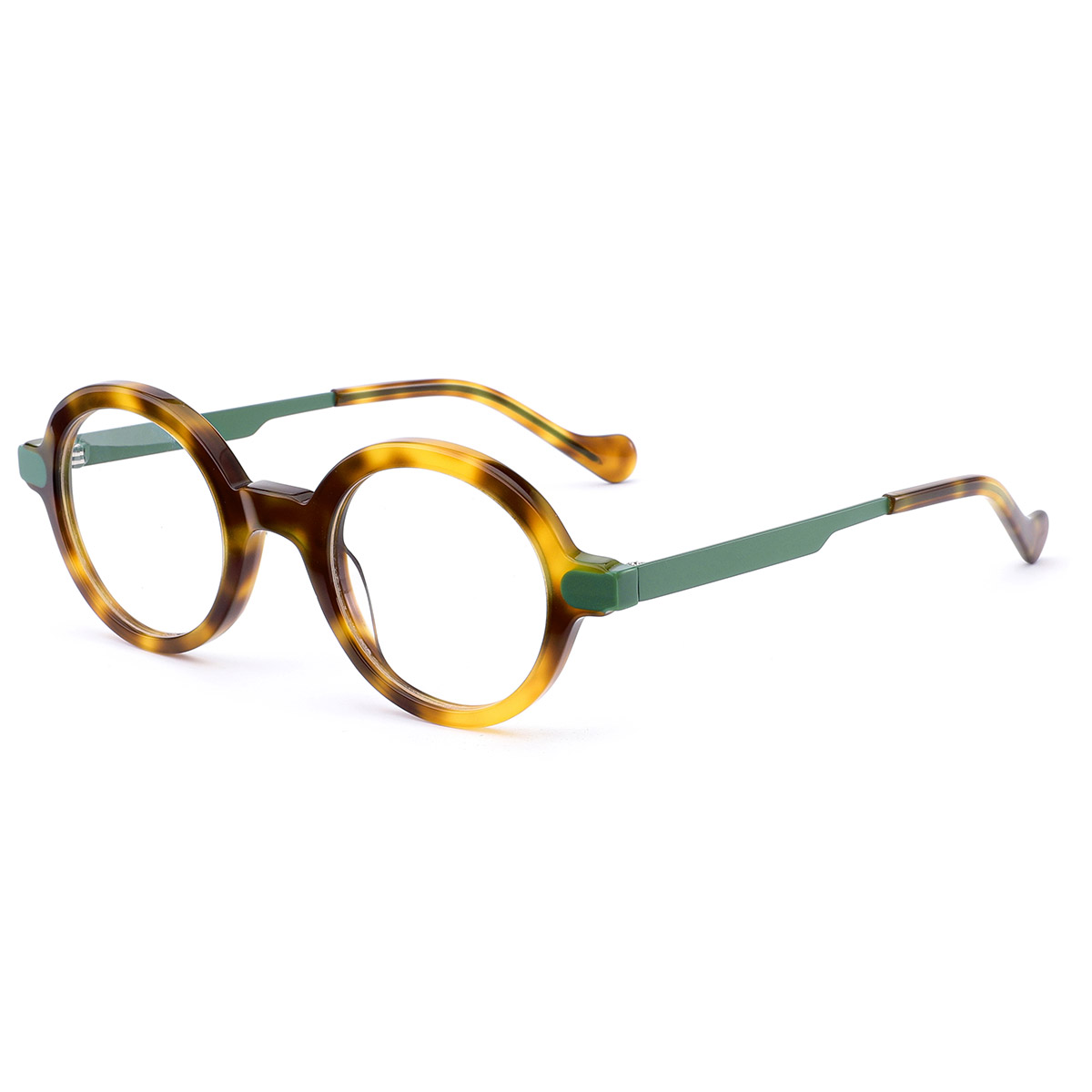 Ochelari optici din acetat Retro Artistic Round Frame Ochelari optici din acetat Retro Artistic Round Frame