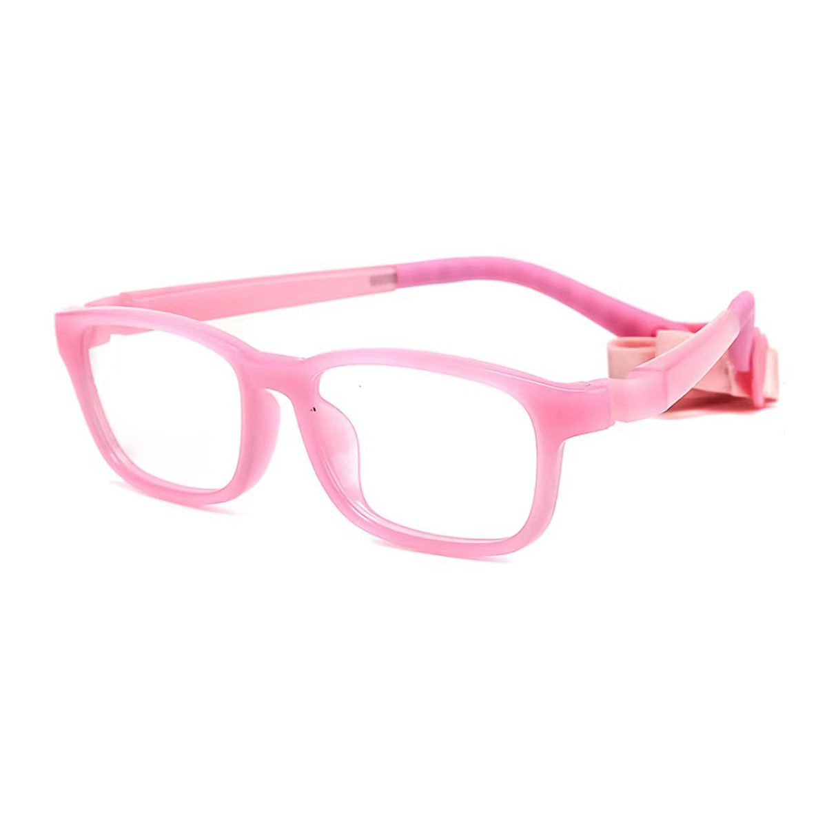 Ochelari optici ajustabili pentru copii pătrați din silicon cu memorie la modă Ochelari optici ajustabili pentru copii pătrați din silicon cu memorie la modă