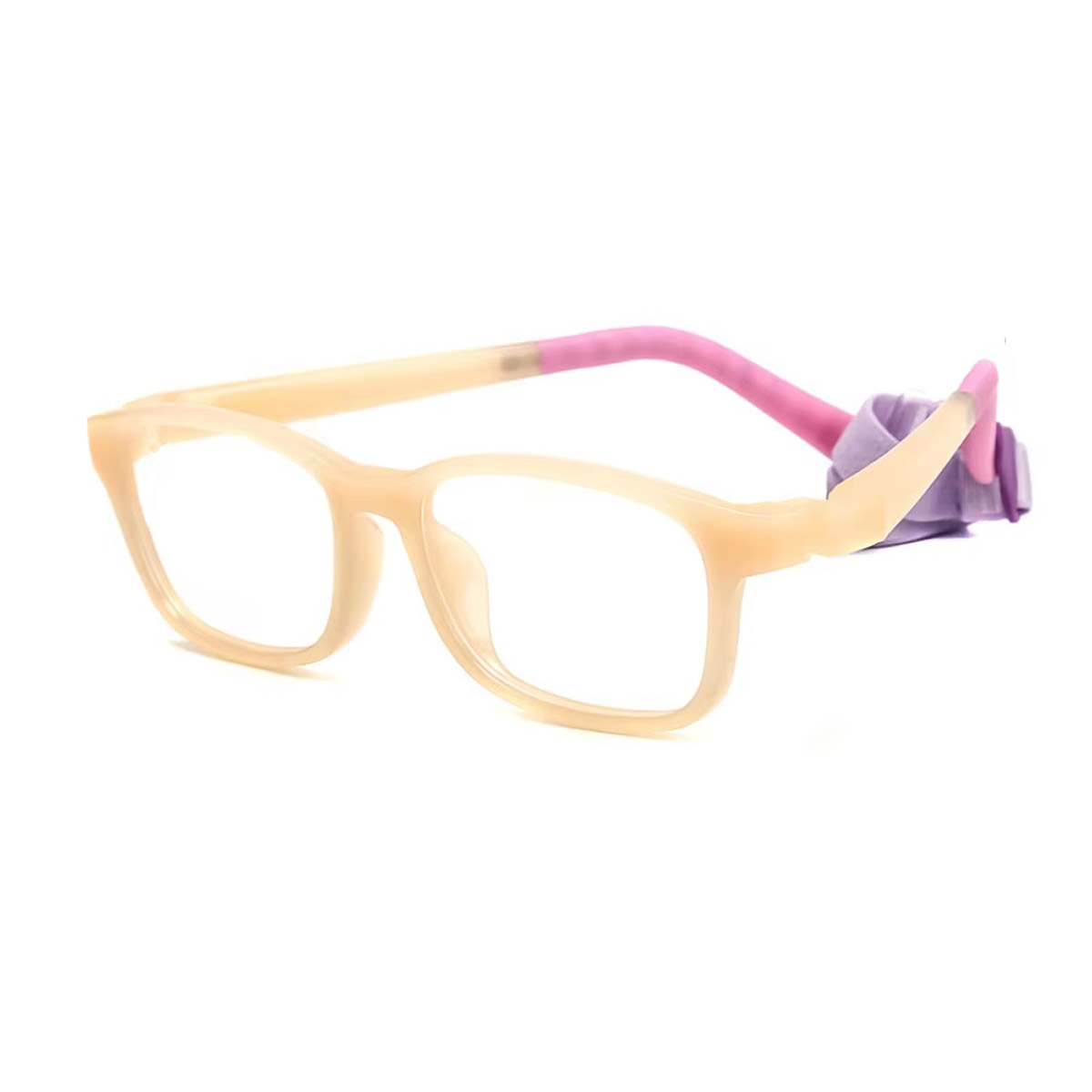 Ochelari optici ajustabili pentru copii pătrați din silicon cu memorie la modă