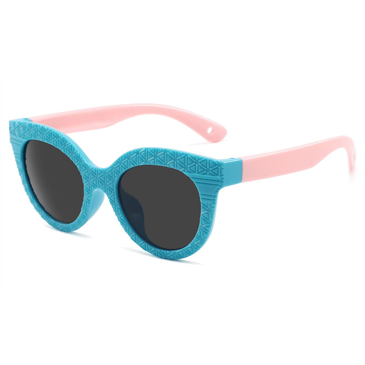 Ochelari de soare pentru copii, polarizați, la modă, cu cadru rotund anti-UV Ochelari de soare pentru copii, polarizați, la modă, cu cadru rotund anti-UV