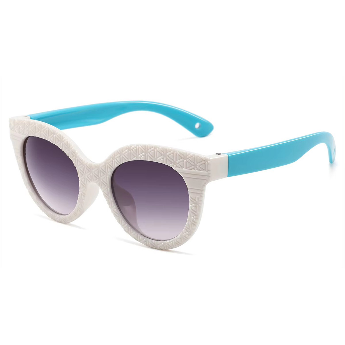Ochelari de soare pentru copii, polarizați, la modă, cu cadru rotund anti-UV