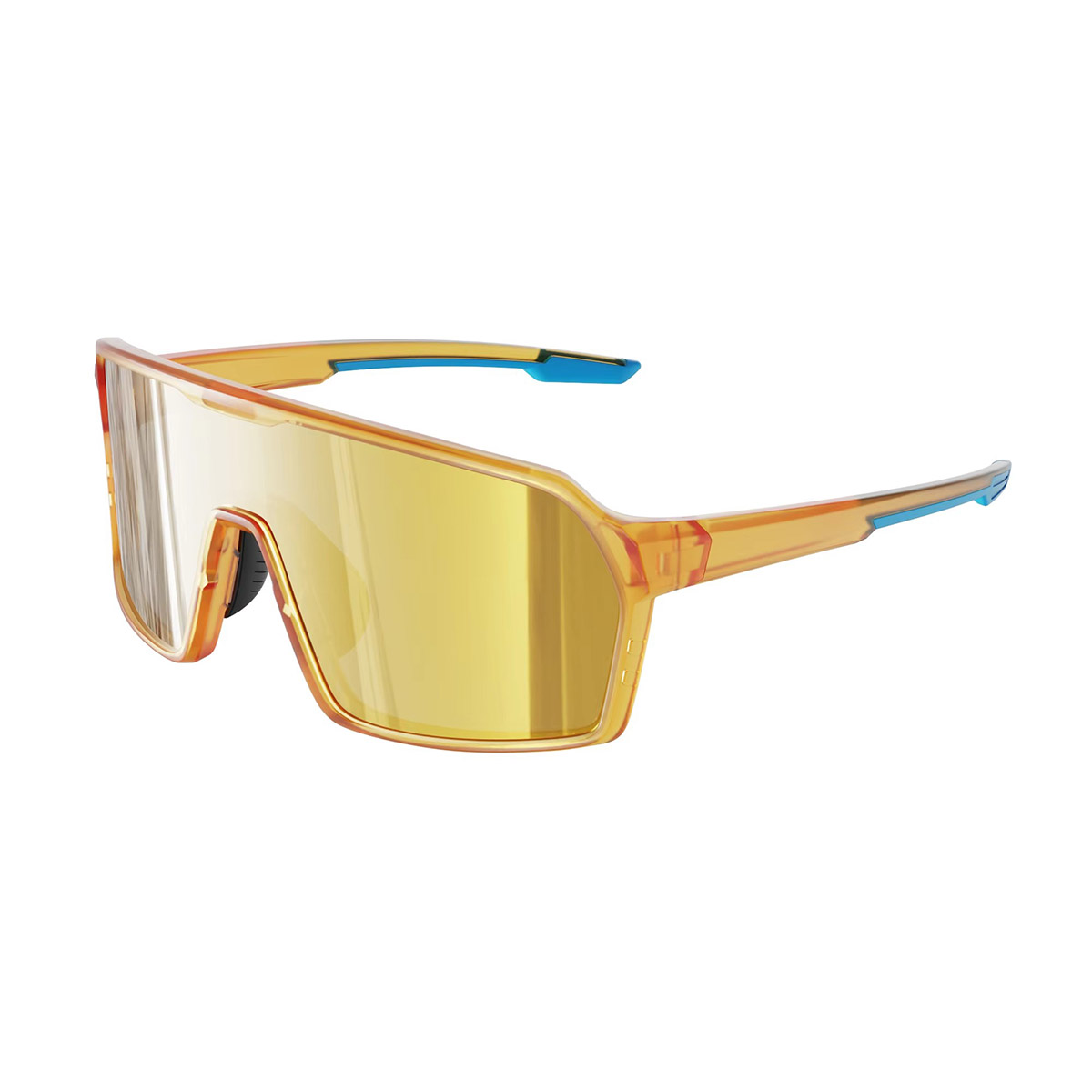 Ochelari de soare pentru ciclism sport în aer liber TR90 colorați cu jumătate de cadru Ochelari de soare pentru ciclism sport în aer liber TR90 colorați cu jumătate de cadru