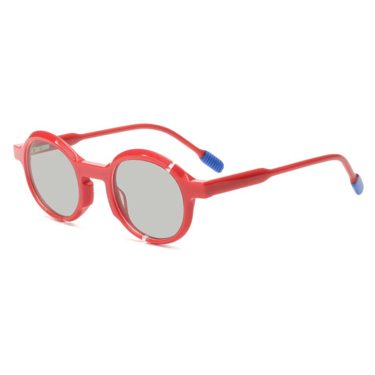 Ochelari de soare pentru copii polarizati biodegradabili cu rama rotunda vintage