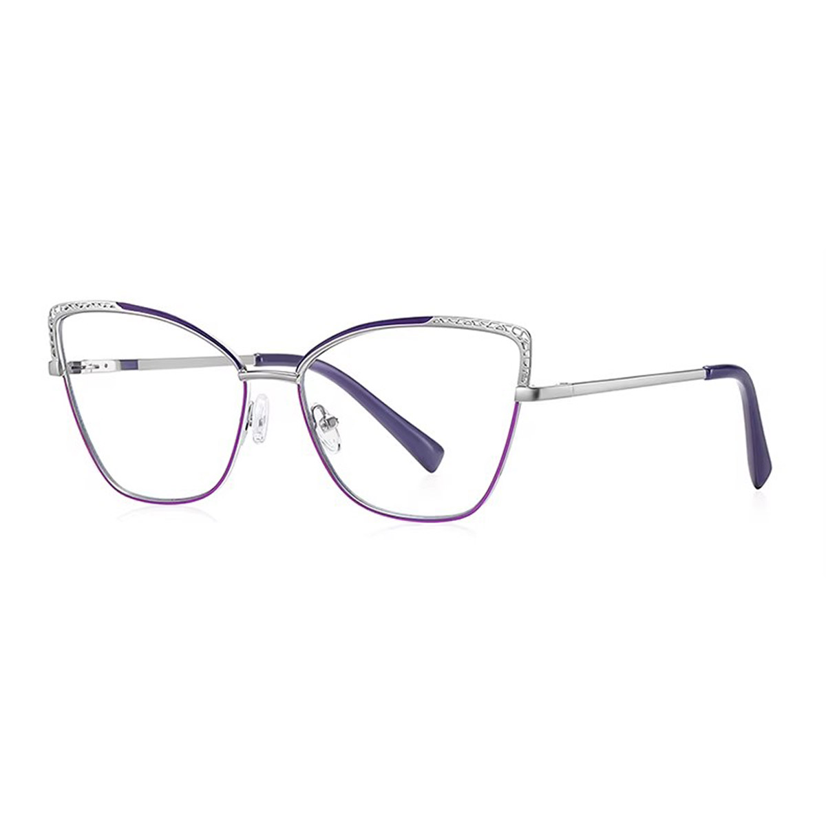 Ochelari de lectură din metal, ochi de pisică, pentru femei Ochelari de lectură din metal, ochi de pisică, pentru femei