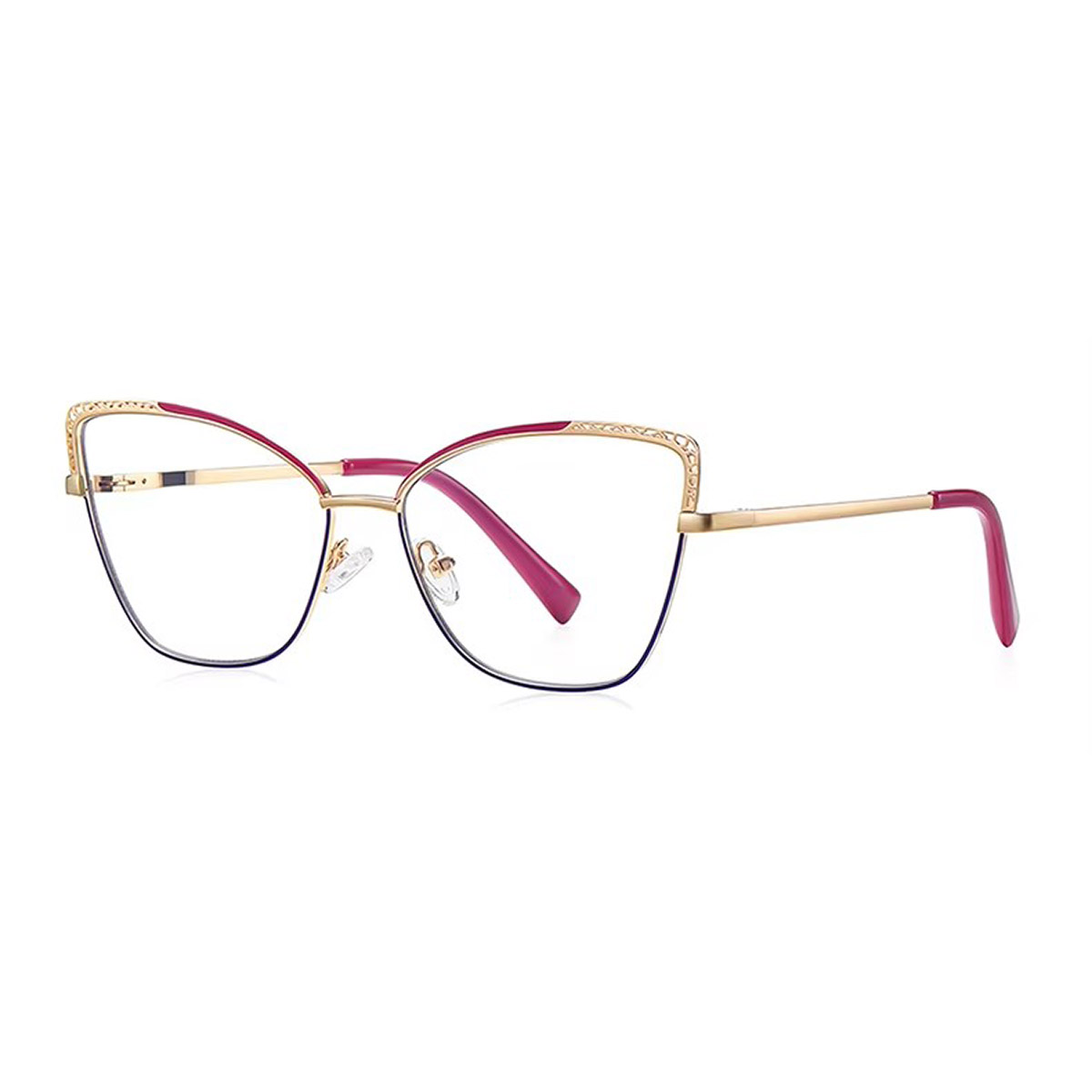 Ochelari de lectură din metal, ochi de pisică, pentru femei Ochelari de lectură din metal, ochi de pisică, pentru femei