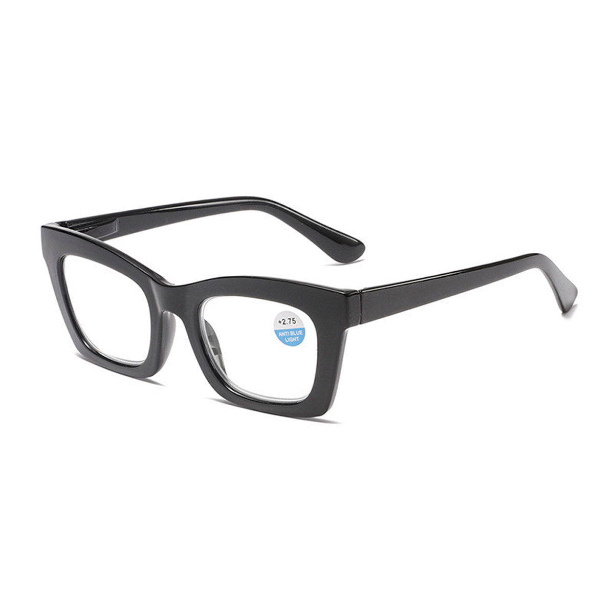 Ochelari de lectură cu ochi de pisică anti-albastru cu placă la modă de culoare degradată Ochelari de lectură cu ochi de pisică anti-albastru cu placă la modă de culoare degradată