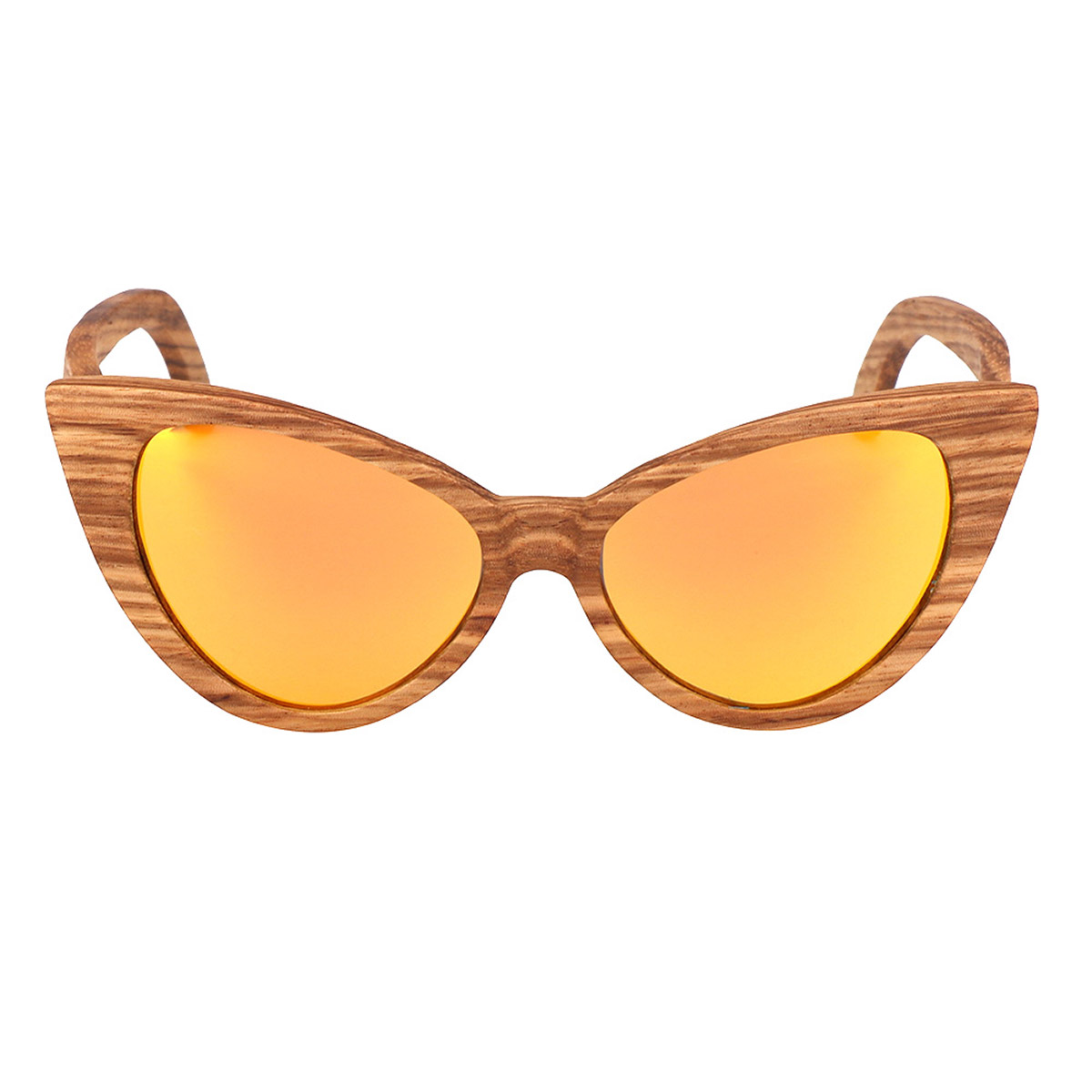 Ochelari de soare eleganti din lemn cu rama ochi de pisica Ochelari de soare eleganti din lemn cu rama ochi de pisica