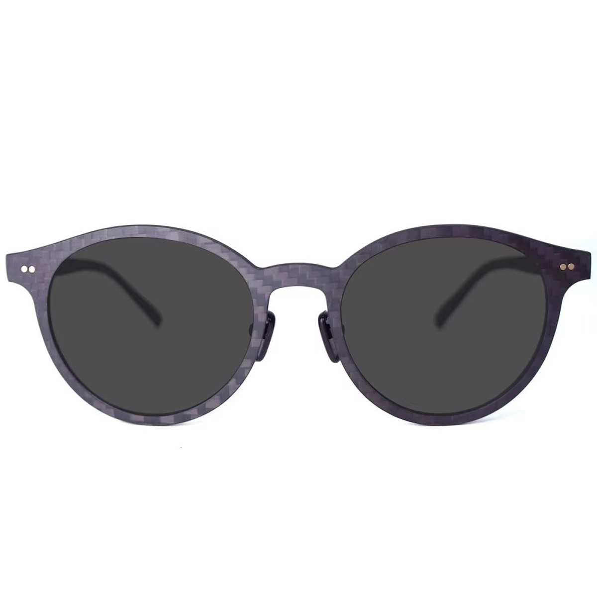 Ochelari de soare clasici cu ramă rotundă anti-orbire din fibră de carbon Ochelari de soare clasici cu ramă rotundă anti-orbire din fibră de carbon