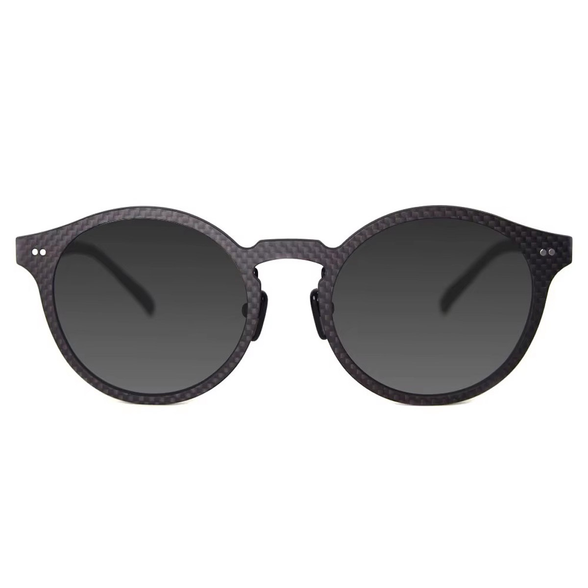 Ochelari de soare retro cu cadru rotund UV400 din fibră de carbon Ochelari de soare retro cu cadru rotund UV400 din fibră de carbon