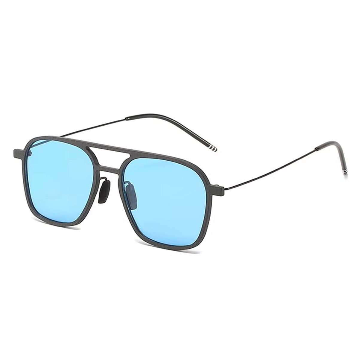 Ochelari de soare retro mari pătrați din fibră de carbon