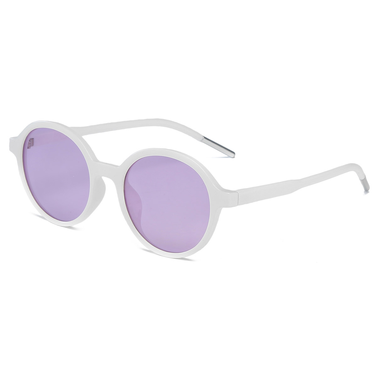 Ochelari de soare TR/PC vopsiți cu ramă rotundă, colorată, transparenți Ochelari de soare TR/PC vopsiți cu ramă rotundă, colorată, transparenți