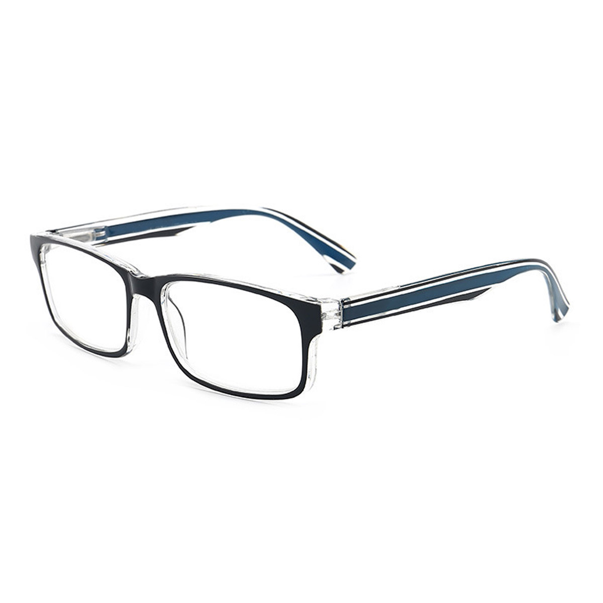Ochelari de lectură cu balamale elastice pătrate ultra-ușoare TR90 pentru bărbați Ochelari de lectură cu balamale elastice pătrate ultra-ușoare TR90 pentru bărbați