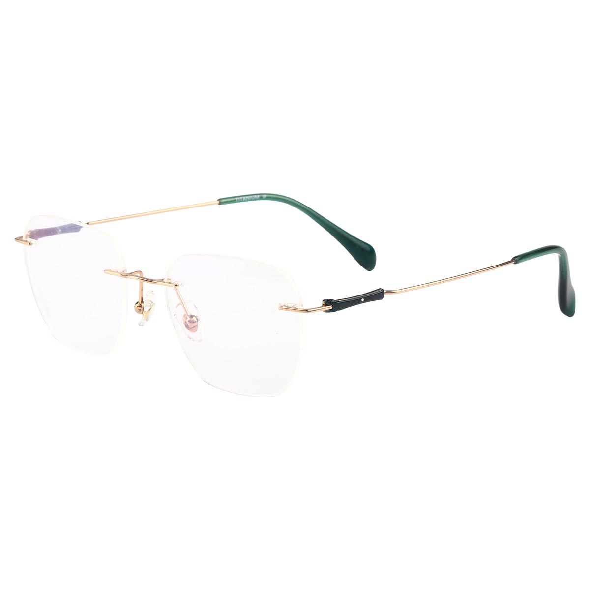 Ochelari de lectură ultra-ușori, din metal, fără rame, cu balama elastică Ochelari de lectură ultra-ușori, din metal, fără rame, cu balama elastică